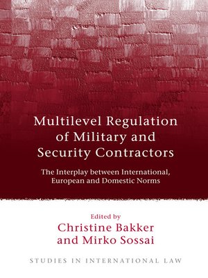 cover image of Multilevel Regulation of Military and Security Contractors